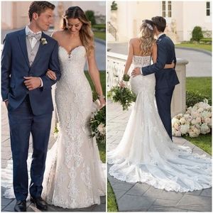 Stella York Strapless Lace Wedding Dress